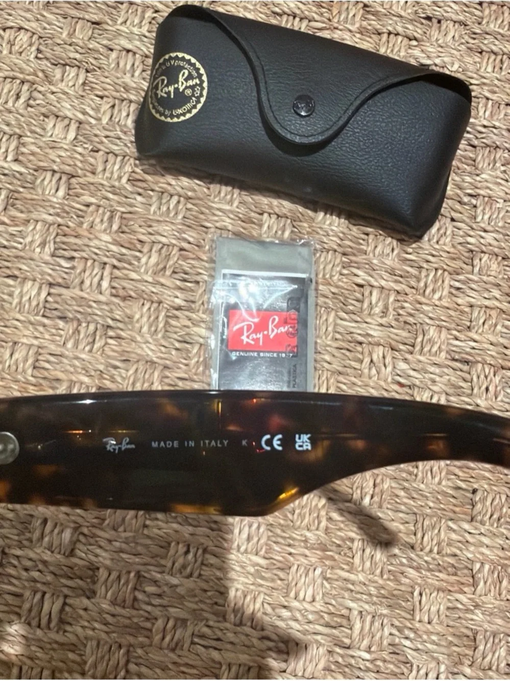 Ray-Ban Black Women’s Wayfarer Sunglasses with Case- ASAP Rocky Glasses